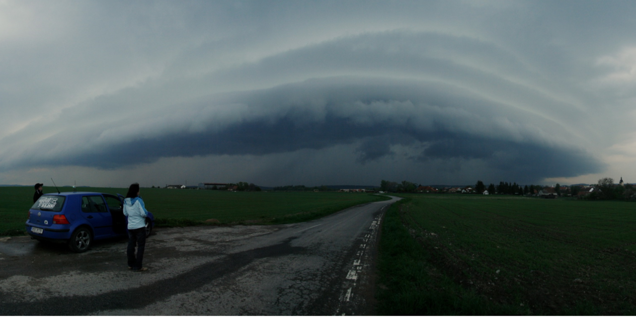 Bouřky a pozorování húlavy na Kladensku 9. 5. 2010