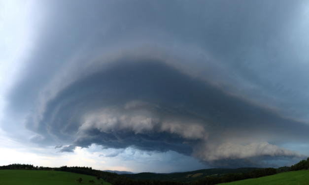 Bouřky v Krušných horách 22. 7. 2015