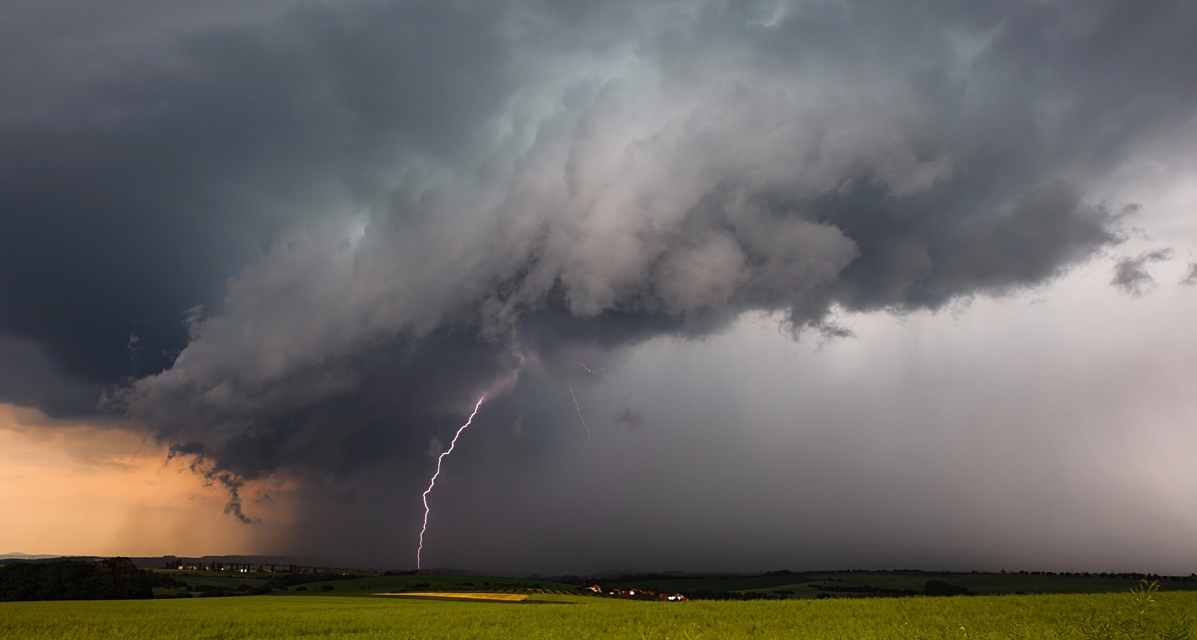 Silná bouřka 23. 5. 2018